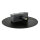 Wandlampe rund flach Ø 20 cm Modern Metall Schwarz