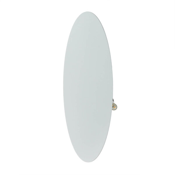 Wandlampe rund Metall Ø 30 cm flach Weiß G9 Modern