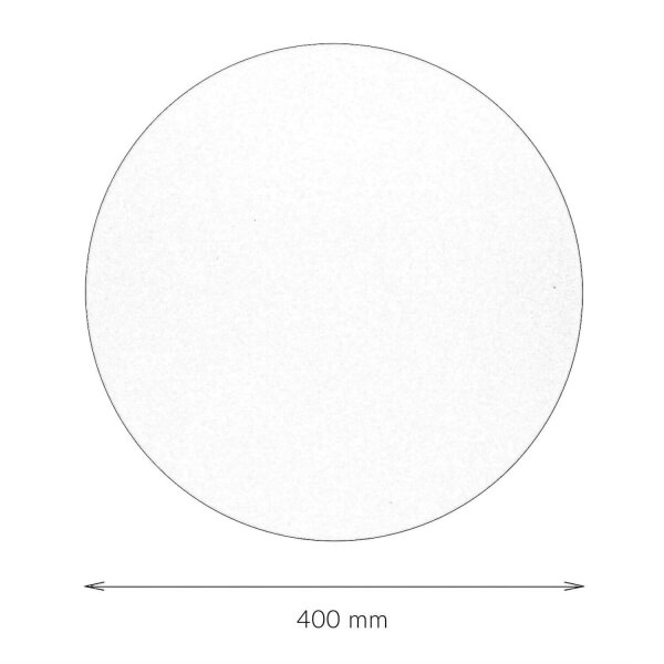 Wandlampe rund Ø 40 cm Metall Schwarz indirektes Licht