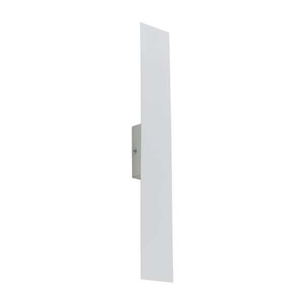 Wandleuchte Weiß Metall flach 50 cm lang indirektes Licht