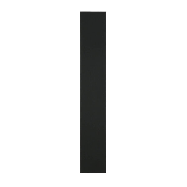 Wandleuchte Schwarz Modern Metall 50 cm lang flach eckig