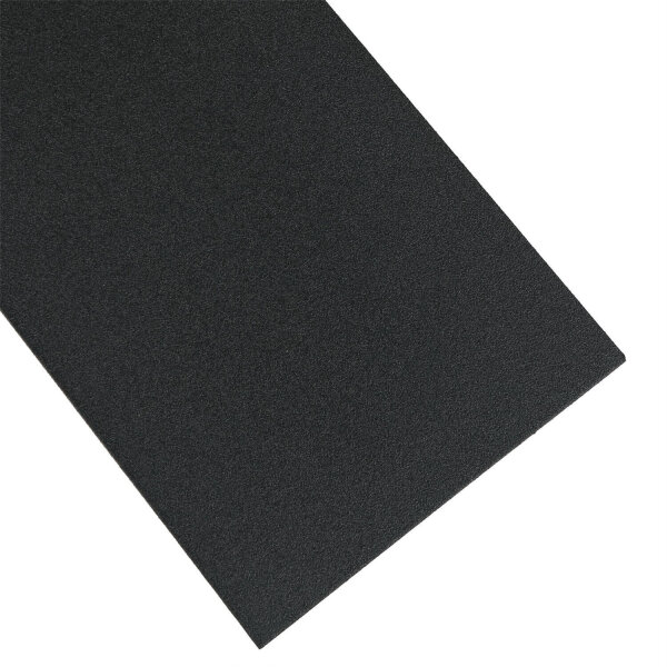Wandleuchte Schwarz Modern Metall 50 cm lang flach eckig