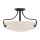Deckenleuchte Bronze Glas Metall E27 3-flammig &Oslash;46 cm
