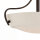 Deckenleuchte Bronze Glas Metall E27 3-flammig Ø46 cm