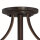 Deckenleuchte Bronze Glas Metall E27 3-flammig Ø46 cm