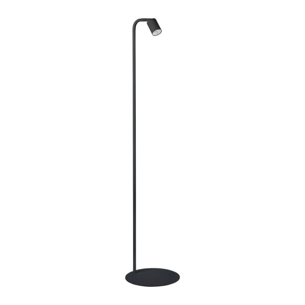 Stehlampe klein 140 cm verstellbarer Schirm Schwarz