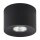 Deckenspot Metall Ø 11 cm rund klein flach GU10 Schwarz