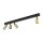Deckenlampe verstellbar Metall 94 cm lang Schwarz Gold