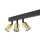 Deckenlampe verstellbar Metall 94 cm lang Schwarz Gold