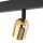 Deckenstrahler Wohnzimmer 84 cm lang Metall Schwarz Gold