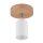 Spot Lampe Holz Metall Ø 10 cm schwenkbar Weiß Natur