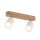Deckenlampe Weiß Holz Metall länglich 35 cm GU10 LIDIA