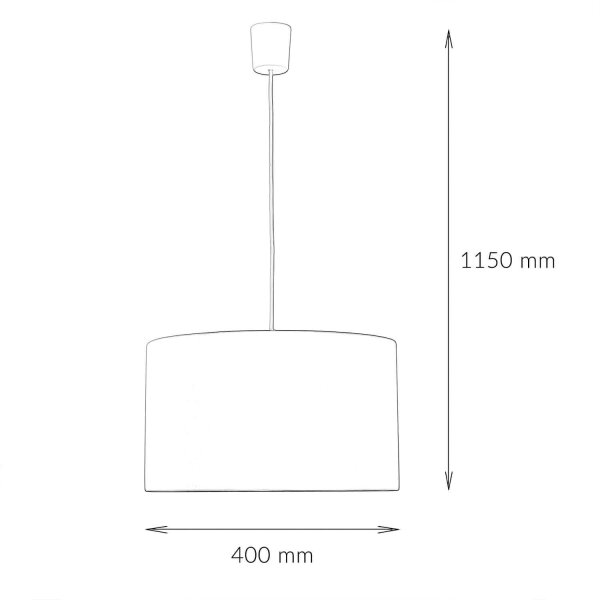 Hängelampe Kinder Baby Rosa Ø 40 cm rund Stoffschirm