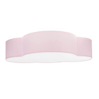 Wolkenlampe Rosa Stoff 62 cm lang 4x E27 Baby Kinder