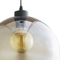 Hängelampe Kugel Ø 30 cm E27 Rauchglas...