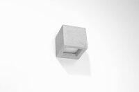 Betonlampe Wand eckig H: 12 cm klein Up Down indirekt