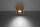 Spot Lampe Holz quadratisch B: 14 cm klein flach GU10