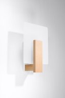 Wandlampe E14 Glas Holz Modern wohnlich DORETT