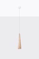 Hängelampe Holz Ø 8 cm schmal für GU10...