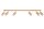 Spot Strahler Holz 120 cm lang 6-flammig schwenkbar