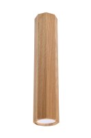 Deckenspot Holz H: 30 cm schmal GU10 blendarm Modern