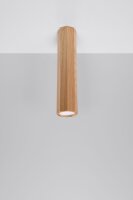 Deckenspot Holz H: 30 cm schmal GU10 blendarm Modern