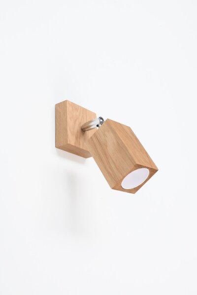 Wandlampe Spot verstellbar GU10 eckig Modern Holz
