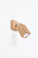 Wandlampe Spot verstellbar GU10 eckig Modern Holz