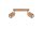 Deckenspot Modern Holz 2-flammig 30 cm lang GU10 wohnlich