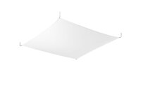 Deckenleuchte Stoff 105 cm Weiß mit LED Leuchtmittel