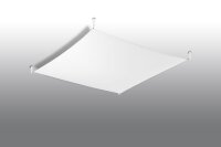 Deckenleuchte Stoff 105 cm Weiß mit LED Leuchtmittel