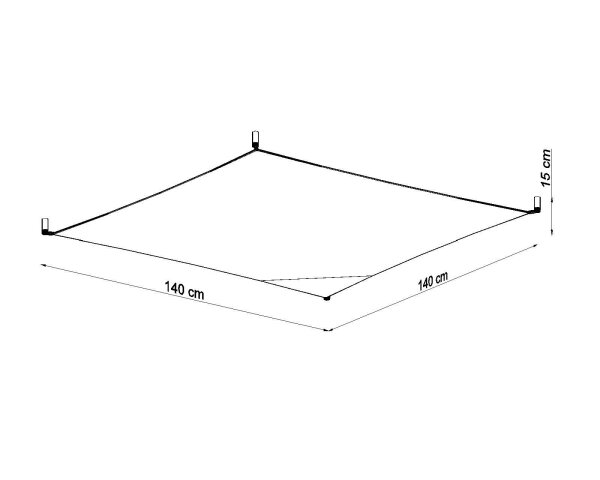 Weiße Deckenlampe 140 cm lang quadratisch inkl. LED