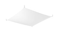 Weiße Deckenlampe 140 cm lang quadratisch inkl. LED