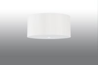 Deckenleuchte Stoff Glas Weiß Ø 50 cm...
