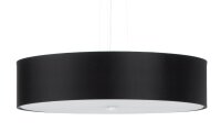 Pendelleuchte rund &Oslash; 50 cm Schwarz blendarm Stoff...
