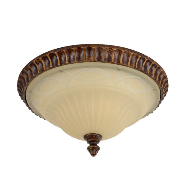 Deckenleuchte ANABELL 1 Creme Ø33cm Landhaus Lampe