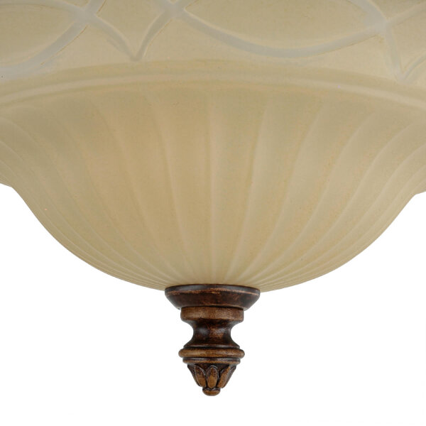 Deckenleuchte ANABELL 1 Creme Ø33cm Landhaus Lampe