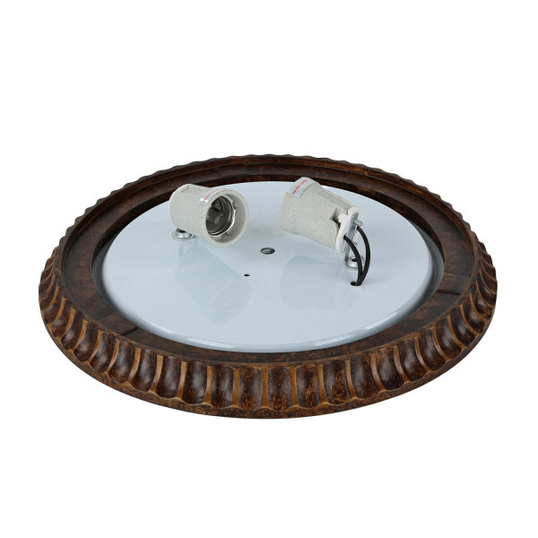 Deckenleuchte ANABELL 1 Creme Ø33cm Landhaus Lampe