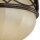 Deckenleuchte Landhaus Creme Walnuss Glas E27 Ø39 cm