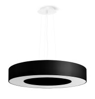 H&auml;ngeleuchte Stoff Schwarz &Oslash; 50 cm rund 5x E27