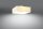 Deckenlampe Weiß quadratisch B: 45 cm Stoff Glas 5x E27