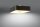 Deckenlampe Schwarz Stoff Glas quadratisch B: 55 cm