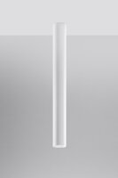 Hohe Deckenlampe Weiß 60 cm Ø 6 cm schmal GU10