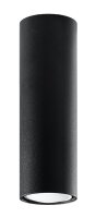 Deckenspot Schwarz 20 cm hoch Ø 6 cm schmal GU10...
