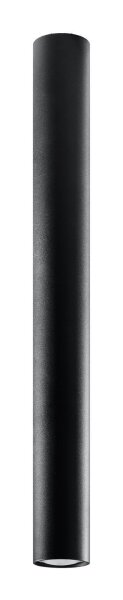Deckenlampe Schwarz 60 cm hoch Ø 6 cm Zylinder GU10