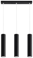 H&auml;ngeleuchte Metall 3-flammig GU10 B: 45 cm Schwarz