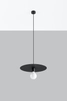 Hängelampe rund Schwarz Metall Ø 40 cm Modern...