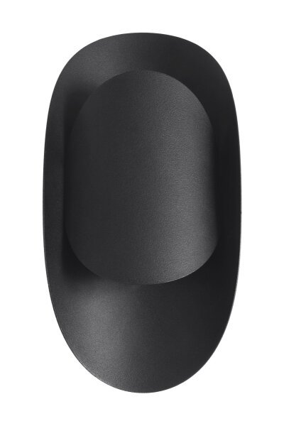 Schwarze Wandlampe indirekt H: 30 cm G9 Modern HEDDO