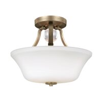 Deckenleuchte FLUIDA in Gold Weiß Ø35cm Flur...
