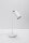Schreibtischlampe Metall 43 cm hoch schwenkbar Weiß